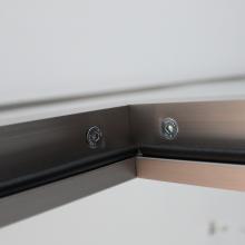 Glas Trennwand mit Tür 02