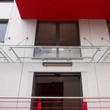 Glas Vordach Pipe 01