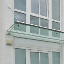 Glas Vordach Pipe 06
