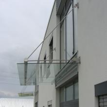 Glas Vordach Pipe 07