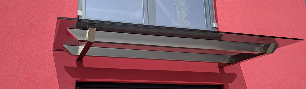 Glas Vordach Scaleo