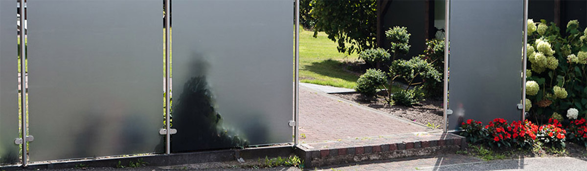 Glas-Sichtschutz