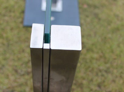 Pfostensystem für Glas-Sichtschutz 02